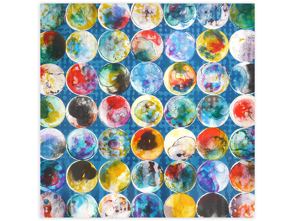 floating time 06  purplish blue